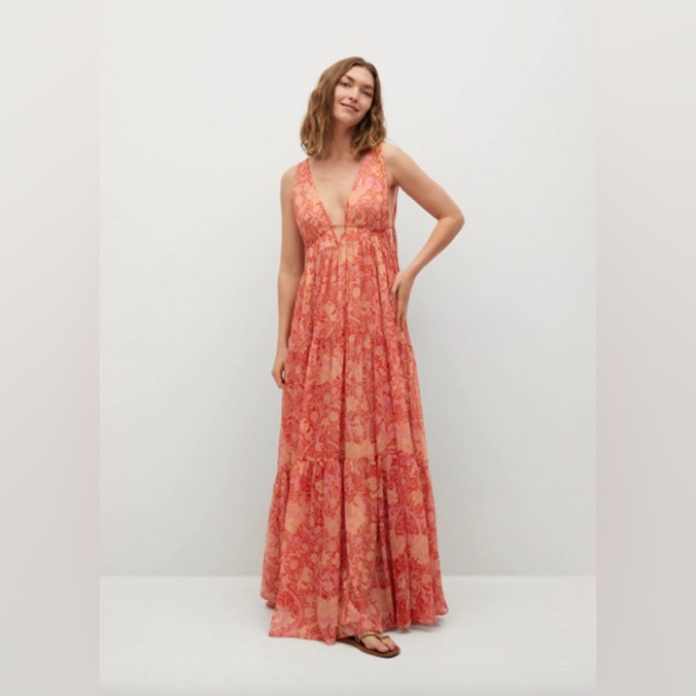 CHUFY x MANGO | Dedalera Printed Maxi Dress
